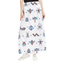 Insects-icons-square-seamless-pattern Maxi Chiffon Skirt by Salman4z