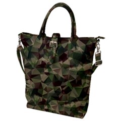 Abstract-vector-military-camouflage-background Buckle Top Tote Bag by Salman4z