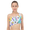 Tridimensional-pastel-shapes-background-memphis-style Spliced Up Bikini Top  View1