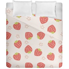 Strawberries-pattern-design Duvet Cover Double Side (california King Size) by Salman4z