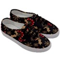 Christmas Pattern With Snowflakes Berries Men s Classic Low Top Sneakers View3