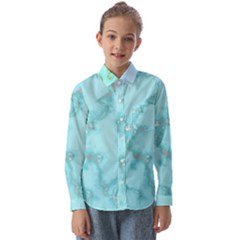 Background Marble Set Kids  Long Sleeve Shirt by pakminggu