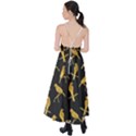 Background With Golden Birds Tie Back Maxi Dress View2