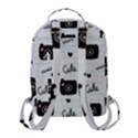 Cute Cameras Doodles Hand Drawn Flap Pocket Backpack (Small) View3