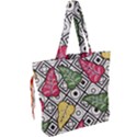 Leaves Foliage Batik Seamless Drawstring Tote Bag View2