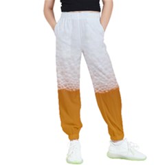 Beer Foam Bubbles Alcohol Glass Kids  Elastic Waist Pants by pakminggu