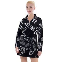 Knowledge Drawing Education Science Women s Long Sleeve Casual Dress by pakminggu