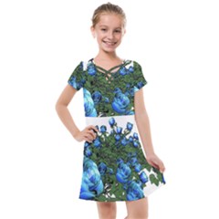 Flowers Roses Rose Nature Bouquet Kids  Cross Web Dress by pakminggu