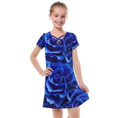 Roses Flowers Plant Romance Kids  Cross Web Dress by pakminggu