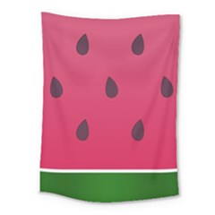 Watermelon Fruit Summer Red Fresh Food Healthy Medium Tapestry by pakminggu