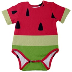 Watermelon Fruit Food Healthy Vitamins Nutrition Baby Short Sleeve Bodysuit by pakminggu