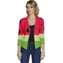 Watermelon Fruit Food Healthy Vitamins Nutrition Women s Casual 3/4 Sleeve Spring Jacket View1