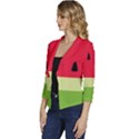 Watermelon Fruit Food Healthy Vitamins Nutrition Women s Casual 3/4 Sleeve Spring Jacket View2