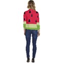 Watermelon Fruit Food Healthy Vitamins Nutrition Women s Casual 3/4 Sleeve Spring Jacket View4