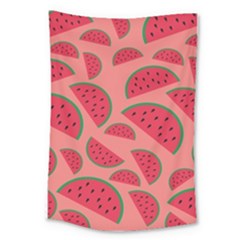 Watermelon Red Food Fruit Healthy Summer Fresh Large Tapestry by pakminggu