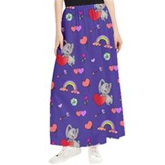 Texture Seamless Digital Scrapbooking Decorative Maxi Chiffon Skirt by pakminggu