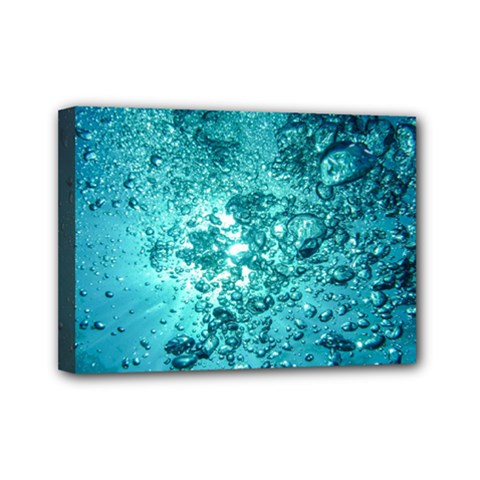 Nature Wallpaper Bubbles Water Bubbly Mini Canvas 7  X 5  (stretched) by pakminggu