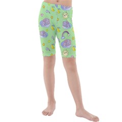 Elephant Sleeping Elephants Background Kids  Mid Length Swim Shorts by pakminggu