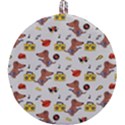 Background Pattern Texture Design Dog Music Round Trivet View2