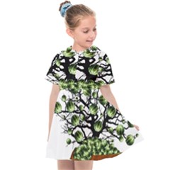 Watermelon Tree Abstraction On Watermelon Abundance Kids  Sailor Dress by pakminggu