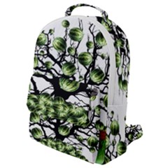 Watermelon Tree Abstraction On Watermelon Abundance Flap Pocket Backpack (small) by pakminggu