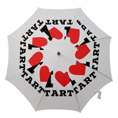 I Love Tart Hook Handle Umbrellas (large) by ilovewhateva