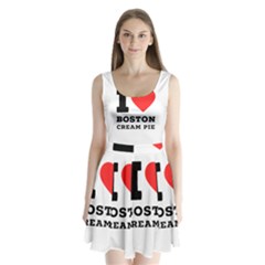 I Love Boston Cream Pie Split Back Mini Dress  by ilovewhateva