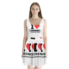 I Love Cherry Cheesecake Split Back Mini Dress  by ilovewhateva