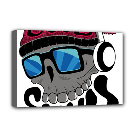 Cool Skull Deluxe Canvas 18  X 12  (stretched) by pakminggu