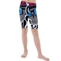 Cool Skull Kids  Mid Length Swim Shorts by pakminggu