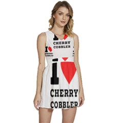 I Love Cherry Cobbler Sleeveless High Waist Mini Dress by ilovewhateva