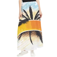 Hawaii Beach Summer Maxi Chiffon Skirt by pakminggu