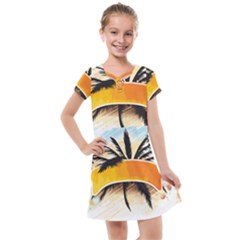 Hawaii Beach Summer Kids  Cross Web Dress by pakminggu