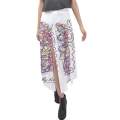 Neurodivergent Creative Smart Brain Velour Split Maxi Skirt by pakminggu