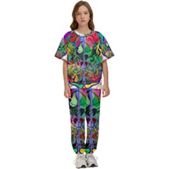 Brain Head Mind Man Silhouette Kids  Tee And Pants Sports Set by pakminggu