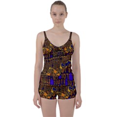 Binary Code Transformation Tie Front Two Piece Tankini by pakminggu