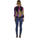 Seamless Halloween Day Of The Dead Women s Casual 3/4 Sleeve Spring Jacket View4