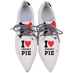 I Love Cherry Pie Pointed Oxford Shoes by ilovewhateva