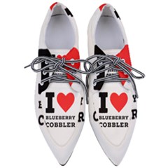 I Love Blueberry Cobbler Pointed Oxford Shoes by ilovewhateva