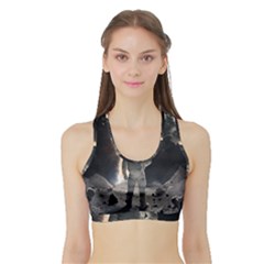 Astronaut Space Walk Sports Bra With Border by danenraven