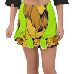 Lion Cartoon Parody Fishtail Mini Chiffon Skirt by danenraven