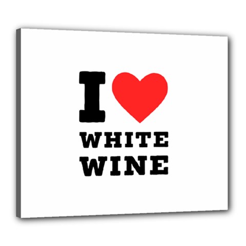 I Love White Wine Canvas 24  X 20  (stretched) by ilovewhateva