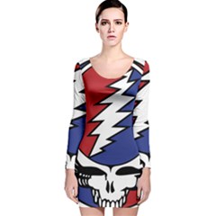 Grateful Dead Long Sleeve Velvet Bodycon Dress by Mog4mog4