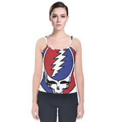 Grateful Dead Velvet Spaghetti Strap Top by Mog4mog4