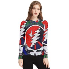 Grateful Dead Pattern Women s Long Sleeve Rash Guard by Mog4mog4