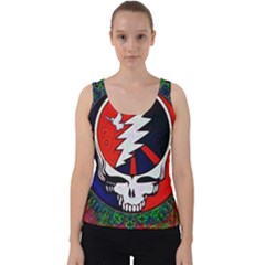 Grateful Dead Pattern Velvet Tank Top by Mog4mog4