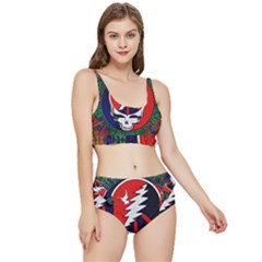 Grateful Dead Pattern Frilly Bikini Set by Mog4mog4