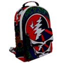 Grateful Dead Pattern Flap Pocket Backpack (Large) View2