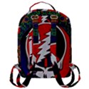 Grateful Dead Pattern Flap Pocket Backpack (Large) View3