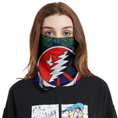 Grateful Dead Pattern Face Covering Bandana (two Sides) by Mog4mog4